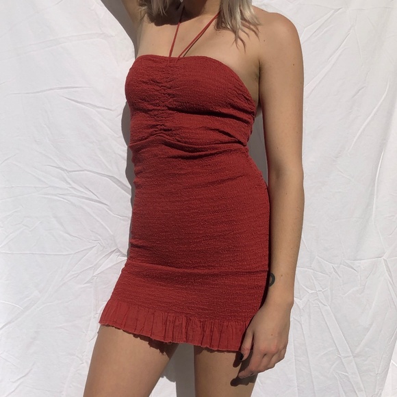 bodycon scrunch dress